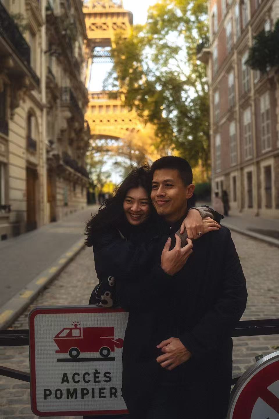 Patrick and Ivy in Paris streets