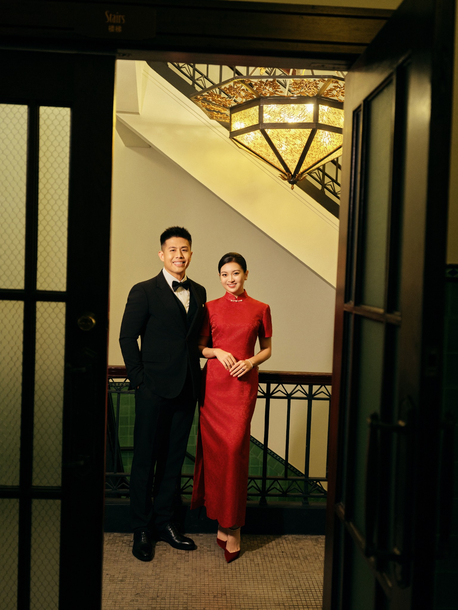 Patrick and Ivy dressed for an evening together